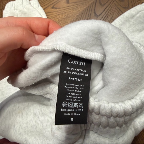 Comfrt Tranquil Light Gray Sweatpants S - Picture 4 of 6